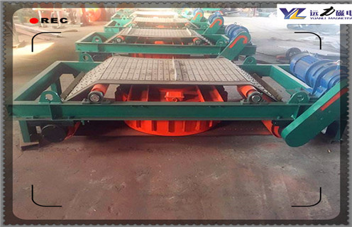 電磁自卸式除鐵器，陜西電磁自卸式除鐵器型號_陜西電磁自卸式除鐵器型號廠(chǎng)家配件_型號及工作視頻 